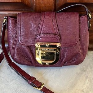 Michael Kors Vintage mini bag burgundy  Crossbody bag  heavy goldtone hardware
